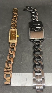 2 Working Bangle/Bracelet lady's Watches by Puegeot & GUESS + Free Shipping - Picture 1 of 7