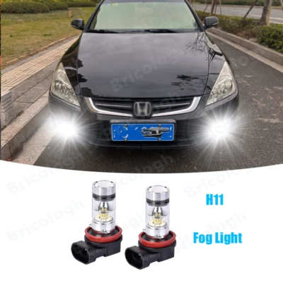 Faros antiniebla súper brillantes para Honda Civic 2006-2012 2013 2014 2015 6000 k 100 W Foto 1 de 4