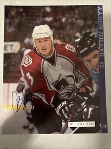 Aaron Miller Signed 1997 Avalanche Lineup Photo Jari Kurri 600 Goal Game Auto - Picture 1 of 11