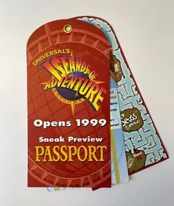 Universal Studios Islands Of Adventure Sneak Preview Passport 1997 Vintage RARE - Picture 1 of 9