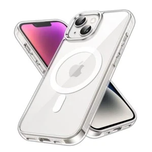 Magnetic Case for iPhone 14 6.1-Inch Compatible with MagSafe Wireless Clear - Picture 1 of 7