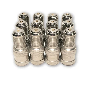 Set of 12 Double Seal Inflate Through Type Valve caps for Trucks, RVs and Semi's - Picture 1 of 5