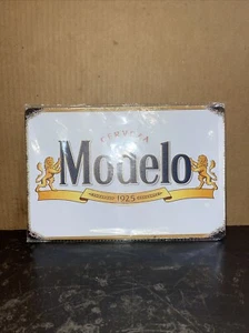 metal tin sign beer Modelo Vintage Retro Style 12x8 For Man Cave New - Picture 1 of 3