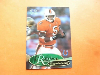 Edgerrin James RC, 1999 Fleer Ultra Rookies SP #272R, Indianapolis Colts  - Image 1 of 3