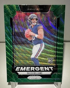 2024 Panini Prizm Caleb Williams Emergent Green Wave Prizm #1 Chicago Bears - Picture 1 of 2