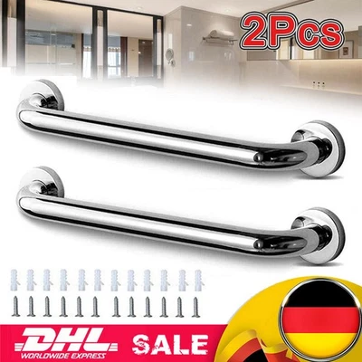 2x Haltegriff Edelstahl Sicherheit Handlauf Für Bad Dusche Badgriff Rutschfeste - Bild 1 von 4