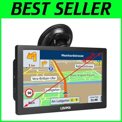 User-Friendly 9-Inch Truck GPS with Advanced Routing & Lifetime Map Updates - Image 1 of 4