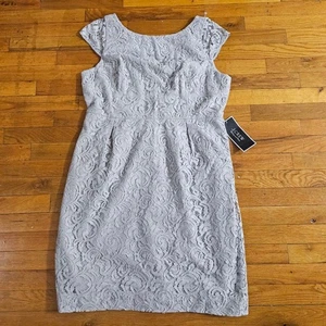 J.Crew Cocktailkleid Damen Plus 18 Grau Spitze Hochzeit Party - Bild 1 von 9