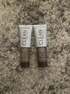 2x Covergirl Clean Invisible Foundation 170 *DEEP GOLDEN * - Picture 1 of 2