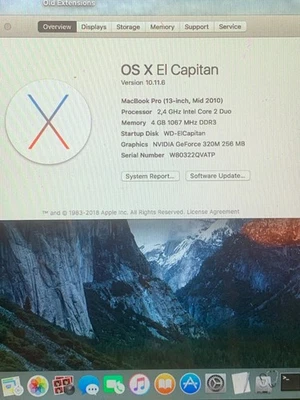 Apple MacBook Pro (13 Zoll, Mitte 2010) - 2,4 GHz  Intel core, 4GB RAM - Bild 1 von 4