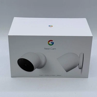 New Google Nest Cam Indoor/Outdoor Security Camera G3AL9 2 Pack - Image 1 of 4