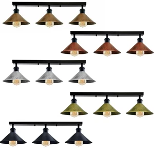Lámpara colgante retro vintage de metal para cocina moderna de 3 vías Reino Unido - Imagen 1 de 16