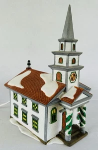 Dept 56 New England Christmas Village Arlington Falls Church #56510 - Picture 1 of 12