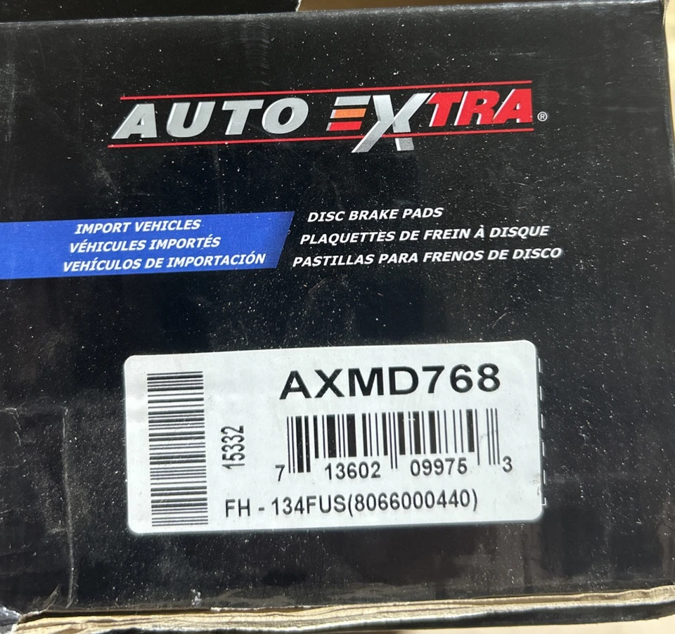Disc Brake Pad Set-Pads Auto Extra AXMD768 - Image 1 of 4