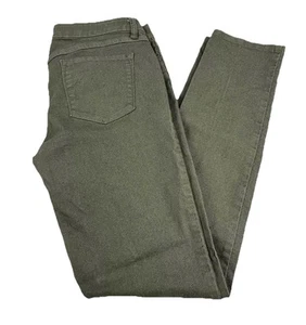 Pantalones de mezclilla para mujer prAna Kayla 10/30 talla 32X32 verde oliva oscuro elásticos ajustados - Imagen 1 de 23