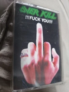 1987 Megaforce Records Overkill Fuck You Cassette Tape Thrash Metal Album Rare - Picture 1 of 3