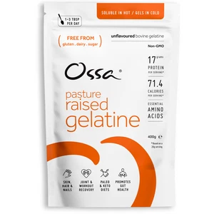 Ossa Organic Gelatin Pure Pasture Raised Unflavoured Bovine Gelatine - 400g - Picture 1 of 8