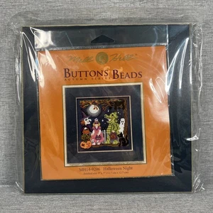 Mill Hill Knöpfe & Perlen Halloween Nacht Kreuzstich Holzrahmen Set MH14-9206 - Bild 1 von 5