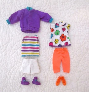 Stacie 9" Doll Clothes Outfits Purple Jacket Striped & Floral Tops Shorts Shoes - Picture 1 of 10