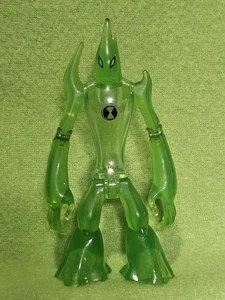 2008 Ben 10 Goop 4" Actionfigur Crystal Green Alien Bandai Cartoon Network!!! - Bild 1 von 8