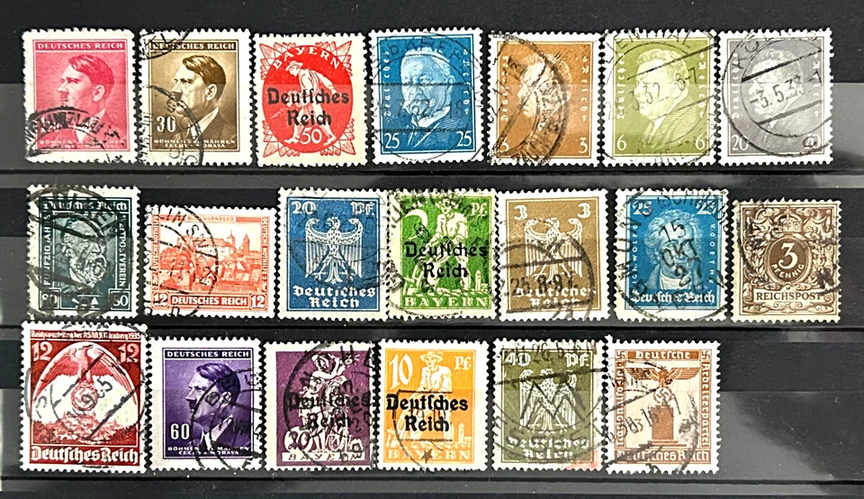 German Reich stamps - lot of 20 stamps used /270 - Image 1 of 1