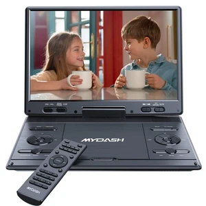 Reproductor de DVD portátil de 14,9"" con pantalla giratoria de 12,5" - Coche recargable... - Imagen 1 de 8