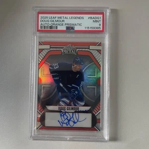 2025 Leaf Metal Hockey Legends #BA-DG1 Doug Gilmour "Killer" 1/6 PSA9 - Picture 1 of 2