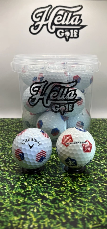 Paquete de 12 pelotas de golf Truvis Callaway cromadas suaves (5A) ~Hella prístinas~ Foto 1 de 1
