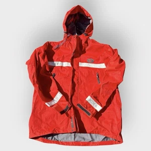 US Coast Guard Lifesaving Systems Jacke L orange Raintec reflektierend VINTAGE - Bild 1 von 9
