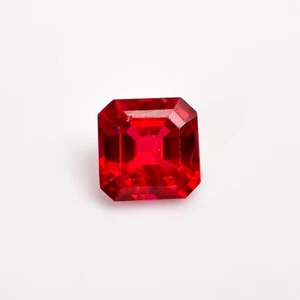 5.5 Ct Cushion Red Ruby Loose Gemstone 10x10x6mm Lab Created Certified Cut Stone - Picture 1 of 5