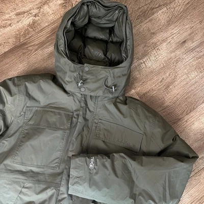 L.L Bean Baxter State Downtek Down Puffer Jacket Mens XL Removable Hood Green - Image 1 of 4