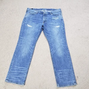 Abercrombie & Fitch Jeans Mens 38x30 Straight Stretch Denim Pants Casual Preppy - Picture 1 of 14