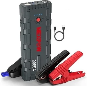 Jump Starter Power Pack 2000A 12V for 7.L Gas/Diesel Engines Car Battery Booster - Picture 1 of 6