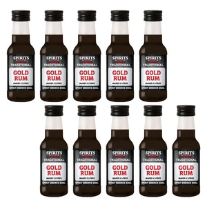 10X Spirits Unlimited Traditional Gold Rum 50ml makes 5L Home Brew Essence - Bild 1 von 4