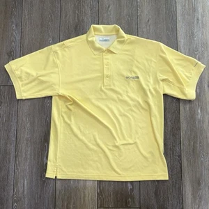 Columbia Men's Size S Small PFG Omni-Shade Yellow Fishing Polo Vented SS Shirt - Picture 1 of 6