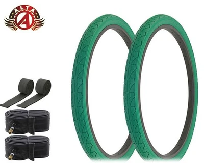 ALTA BICICLETA CRUCERO NEUMÁTICO DURADERO 26 x 1.95 GREEN CITY CAVALIER SLICK JUEGO DE 6 piezas. Foto 1 de 2