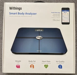 Withings Smart Body Analyzer WS-50 Internet-Connected Scale, Black, Boxed, VGC - Picture 1 of 19