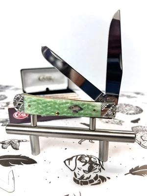 CUCHILLO TRAMPERO CASE XX VERDE ESMERALDA MICHAEL PRATER PERSONALIZADO 2 HOJAS 2019  Foto 1 de 4