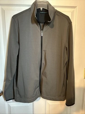 NUEVA Chaqueta Clásica Perry Ellis Para Hombre Talla Grande Gris Poliéster Tejido Suave Foto 1 de 4