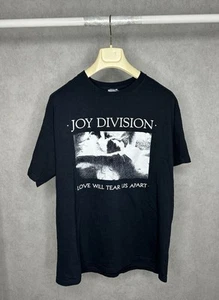 Vintage Love Will Tear Us Apart Joy Division T Shirt Band Tee Mens Black Size L - Picture 1 of 4