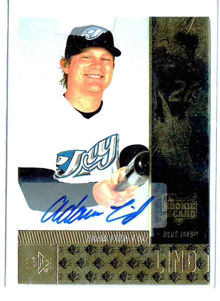 2007 SP Rookie Edition Auto - Adam Lind (#130)  Toronto Blue Jays RC - Image 1 of 2
