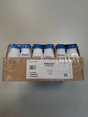 FRESINIUS KABI FRESUBIN ENERGY Fibre DRINK Schokolade 6X4X200 ML PZN 06698639 | MHD 01/2026 |