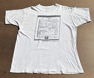 Vintage 90s Kurt Cobain Nirvana Certificate Of Death Tee Size XL - Picture 1 of 24