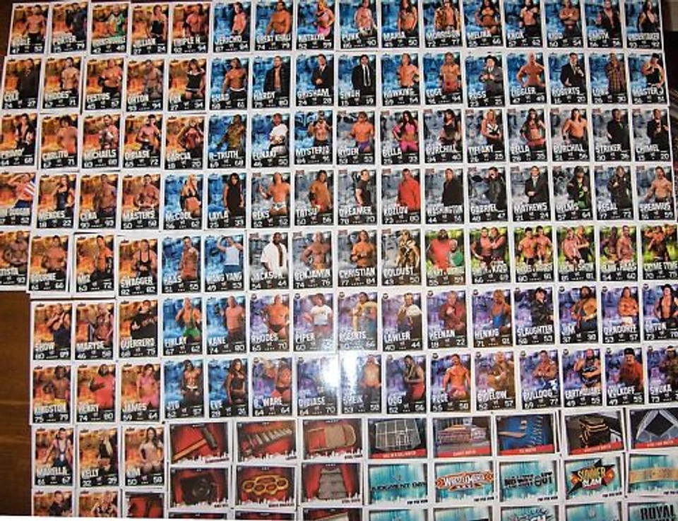 CATCH SLAM ATTAX SERIE COMPLETE DES CARTES NON HOLO