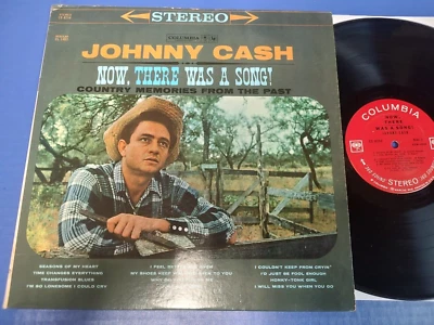 JOHNNY CASH - Now There Was A Song - 1960 Country LP Columbia 2 EYE Stereo VG - Image 1 of 2