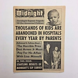 Revista Medianoche Periódico Tabloide 1972 Desi Arnaz Liza Minnelli Sociología - Imagen 1 de 2