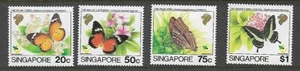 1983 Butterflies Set of 4 Complete MUH/MNH as issued - Picture 1 of 1