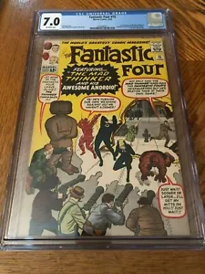 Fantastic Four #15 CGC 7.0 OW Seiten. Erster Auftritt des verrückten Denkers - Bild 1 von 3