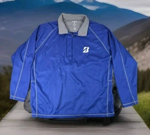 Antigua Desert Dry Blue Pullover Mens XL Blue Xtra Lite Zipper Flaw - Picture 1 of 17