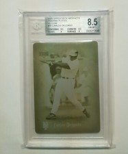 2006 Upper Deck Artifacts Printing Plates Yellow #31 Carlos Delgado 1/1 BGS 8.5